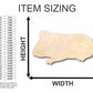 Unfinished Wood Guinea Pig Shape - Animal - Pet - Craft - up to 46" DIY