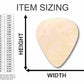Unfinished Wood Guitar Pick Shape - Music - Craft - up to 46" DIY