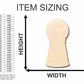 Unfinished Wood Gumball Machine Shape - Candy - Craft - up to 46" DIY