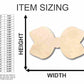 Unfinished Wood Hair Bow Shape - Craft - up to 46" DIY