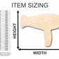 Unfinished Wood Hair Dryer Shape - Salon - Craft - up to 46" DIY