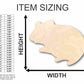 Unfinished Wood Hamster Shape - Animal - Pet - Craft - up to 46" DIY