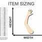 Unfinished Wood Hand and Arm Shape - Craft - up to 46" DIY