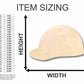 Unfinished Wood Hard Hat Shape - Construction - Tool - Craft - up to 46" DIY