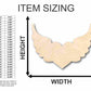Unfinished Wood Cutout Craft Winged Heart Shape up to 46" DIY Valentines day wedding shower