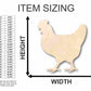 Unfinished Wood Hen Chicken Shape - Farm Animal - Craft - up to 46" DIY