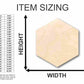 Unfinished Wood Hexagon Shape - Craft - up to 46" DIY