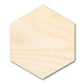 Unfinished Wood Hexagon Shape - Craft - up to 46" DIY