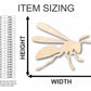 Unfinished Wood Hornet Shape - Insect - Animal - Wildlife - Craft - up to 46" DIY