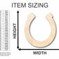 Unfinished Wood Horseshoe Shape - Farm Ranch - Animal - Craft - up to 46" DIY