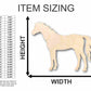 Unfinished Wood Horse Shape - Sport - Farm Animal - Craft - up to 46" DIY