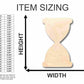 Unfinished Wood Hourglass Shape - Craft - up to 46" DIY
