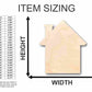 Unfinished Wood House Shape - Craft - up to 46" DIY