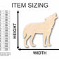 Unfinished Wood Howling Wolf Shape - Animal - Wildlife - Craft - up to 46" DIY