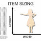 Unfinished Wood Hula Girl Shape - Hawaii - Craft- up to 46" DIY