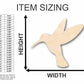 Unfinished Wood Hummingbird Shape - Bird Animal - Craft - up to 46" DIY