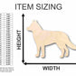 Unfinished Wood Husky Dog Shape - Animal - Pet - Craft - up to 46" DIY