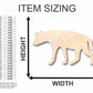 Unfinished Wood Hyena Shape - Animal - Wildlife - Craft - up to 46" DIY