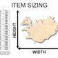Unfinished Wood Iceland Shape - Country - Craft - up to 46" DIY