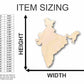 Unfinished Wood India Shape - Country - Craft - up to 46" DIY