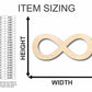 Unfinished Wood Infinity Symbol - Craft - up to 46" DIY