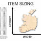 Unfinished Wood Ireland Shape - Country - Craft - up to 46" DIY