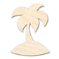 Unfinished Wood Island Palm Tree Shape - Craft - up to 46" DIY