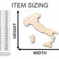 Unfinished Wood Italy Shape 3 Pieces - Country - Craft - up to 46" DIY