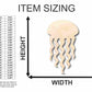 Unfinished Wood Jellyfish Shape - Ocean - Craft - up to 46" DIY