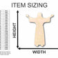 Unfinished Wood Jesus Preaching Shape - Easter - Christian - Craft - up to 46" DIY