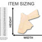 Unfinished Wood Jordan Shape - Country - Craft - up to 46" DIY