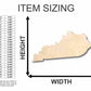 Unfinished Wood Kentucky Shape - State - Craft - up to 46" DIY