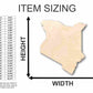 Unfinished Wood Kenya Shape - Country - Craft - up to 46" DIY