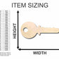 Unfinished Wood Key Shape - Craft - up to 46" DIY