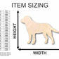 Unfinished Wood Black Golden Labrador Dog Shape - Animal - Pet - Craft - up to 46" DIY