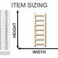 Unfinished Wood Ladder Shape - Fireman - Craft - up to 46" DIY
