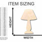 Unfinished Wood Lamp Shape - Craft - up to 46" DIY