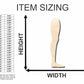 Unfinished Wood Leg Shape - Craft - up to 46" DIY