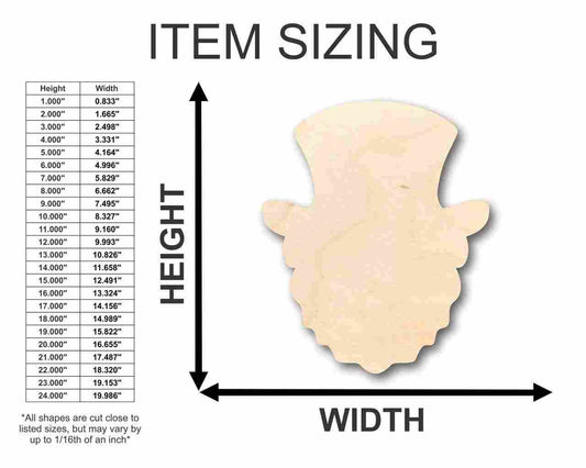Unfinished Wood Leprechaun Shape - St Patrick's - Craft - up to 46" DIY