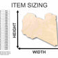 Unfinished Wood Libya Shape - Country - Craft - up to 46" DIY