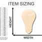 Unfinished Wood Light Bulb Shape - Idea - Craft - up to 46" DIY