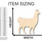 Unfinished Wood Llama Shape - Farm Animal - Craft - up to 46" DIY