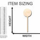 Unfinished Wood Candy Lollipop Shape - Craft - up to 46" DIY