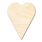 Unfinished Wood Tall Heart Shape | Valentine's Day  | DIY Craft Cutout | Up to 46"