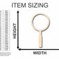 Unfinished Wood Magnifying Glass Shape - Detective - Craft - up to 46" DIY