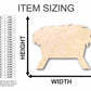 Unfinished Wood Bethlehem Manger Shape - Christmas - Craft - up to 46" DIY