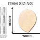 Unfinished Wood Mango Shape - Fruit - Tropical - Craft- up to 46" DIY