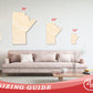 Unfinished Wood Manitoba Province Shape - Canada Province Craft - up to 46" DIY