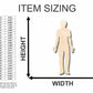 Unfinished Wood Man Shape - Craft- up to 46" DIY