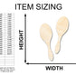Unfinished Wood Maracas Shape - Craft - up to 46" DIY